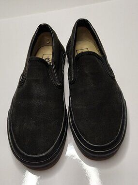 Vans Classic Slip-On Sneakers — All Black, Women's 6.5 / Men's 5